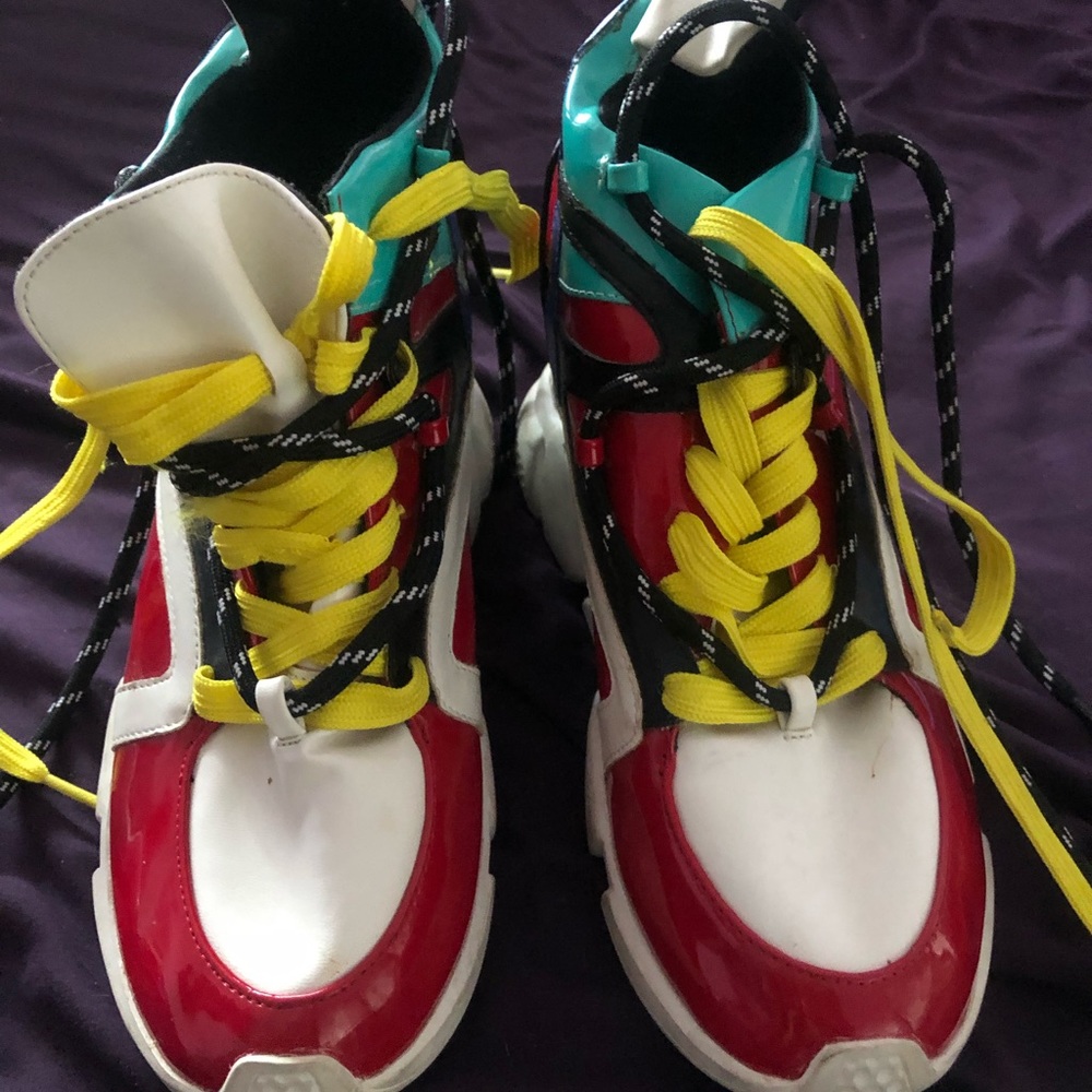 Fashion Wedge Sneakers sz 8